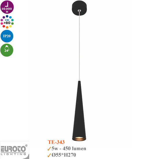Đèn Thả Spotlight Euroto 5W TE-341