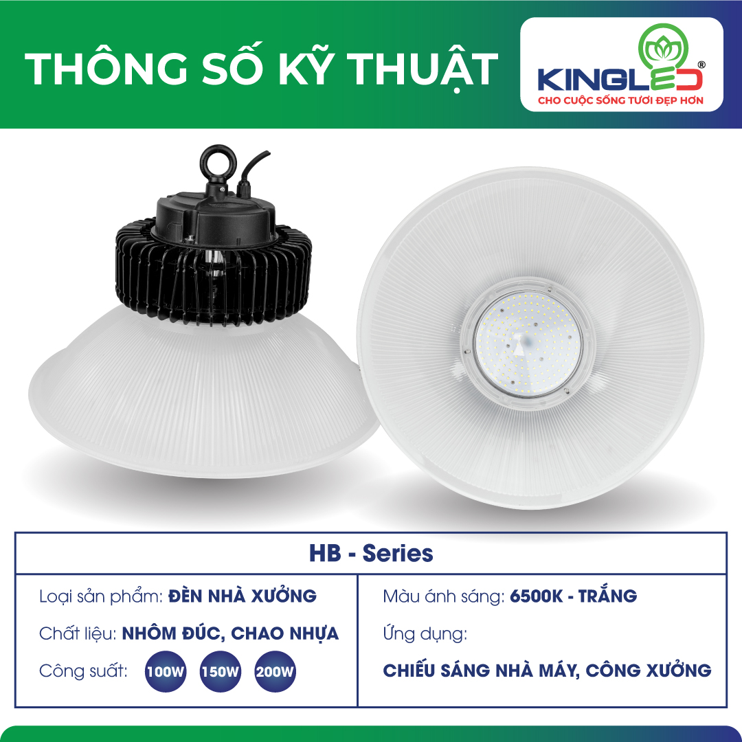 Đèn Led Nhà Xưởng 100W-200W KINGLED
