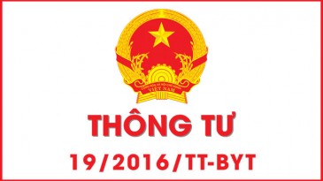 THÔNG TƯ 19/2016/TT-BYT