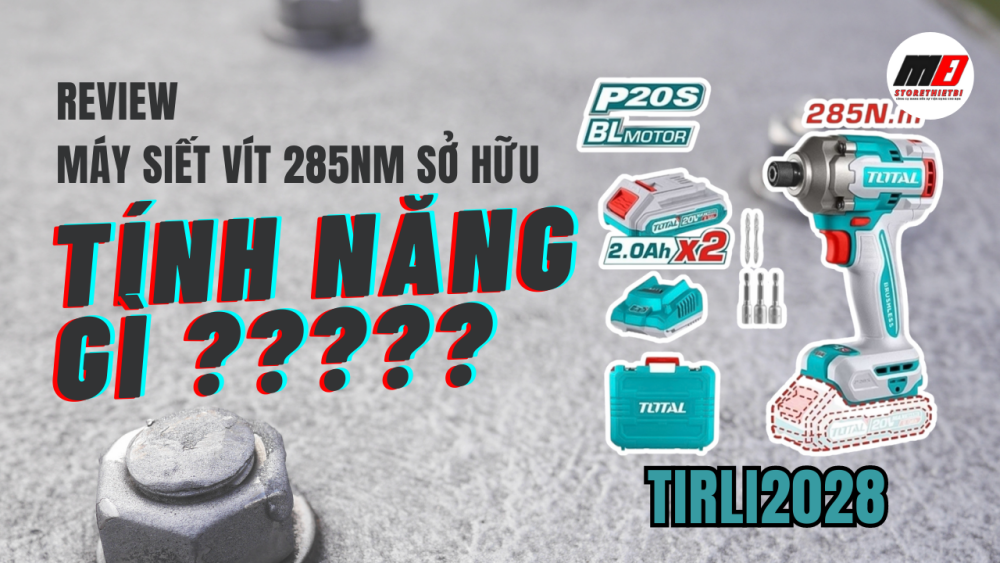Combo Máy Siết Vít 285N Dùng Pin 20V Total TIRLI2028: Chiến binh dũng mãnh chinh phục mọi công việc