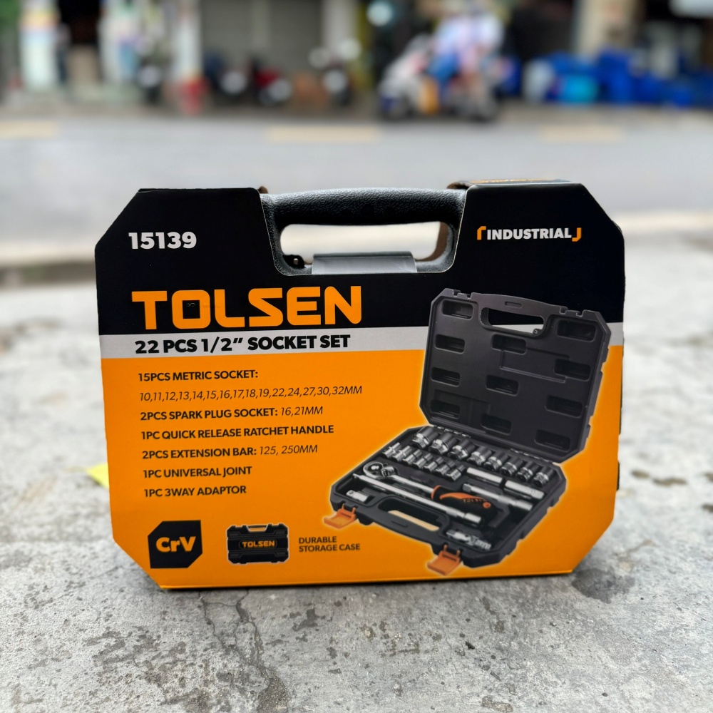 Bộ dụng cụ 22 món TOLSEN 15139