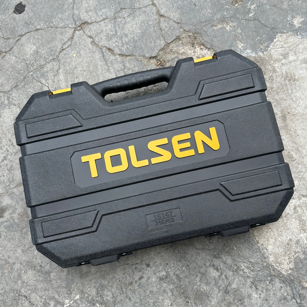 Bộ dụng cụ mở bu lông 216 món TOLSEN 15147
