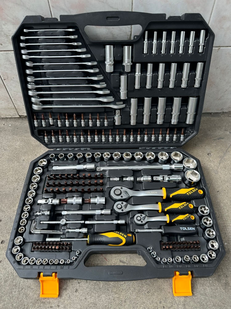 Bộ dụng cụ mở bu lông 216 món TOLSEN 15147