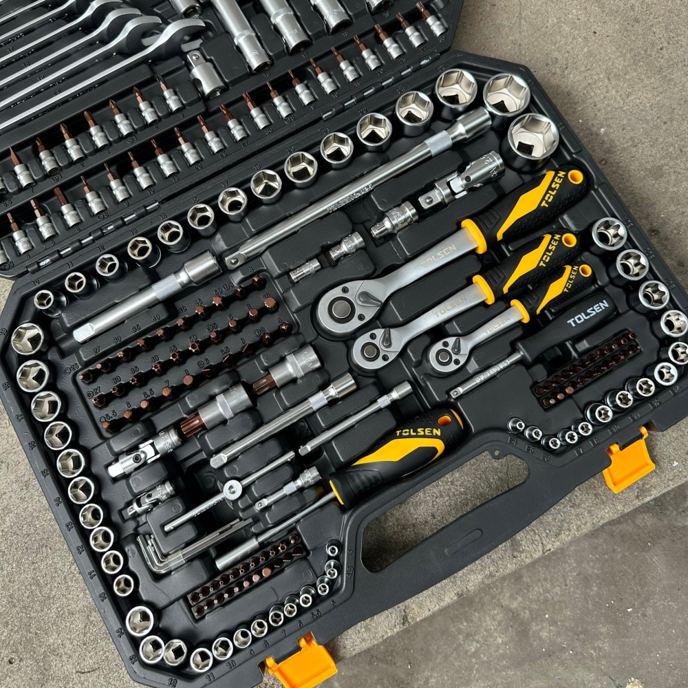 Bộ dụng cụ mở bu lông 216 món TOLSEN 15147