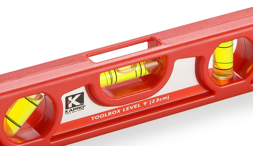 Thước Thủy Nivo Kapro 227 (23cm) – Thân Kim Loại Nguyên Khối, Đế Nam Châm Siêu Hút