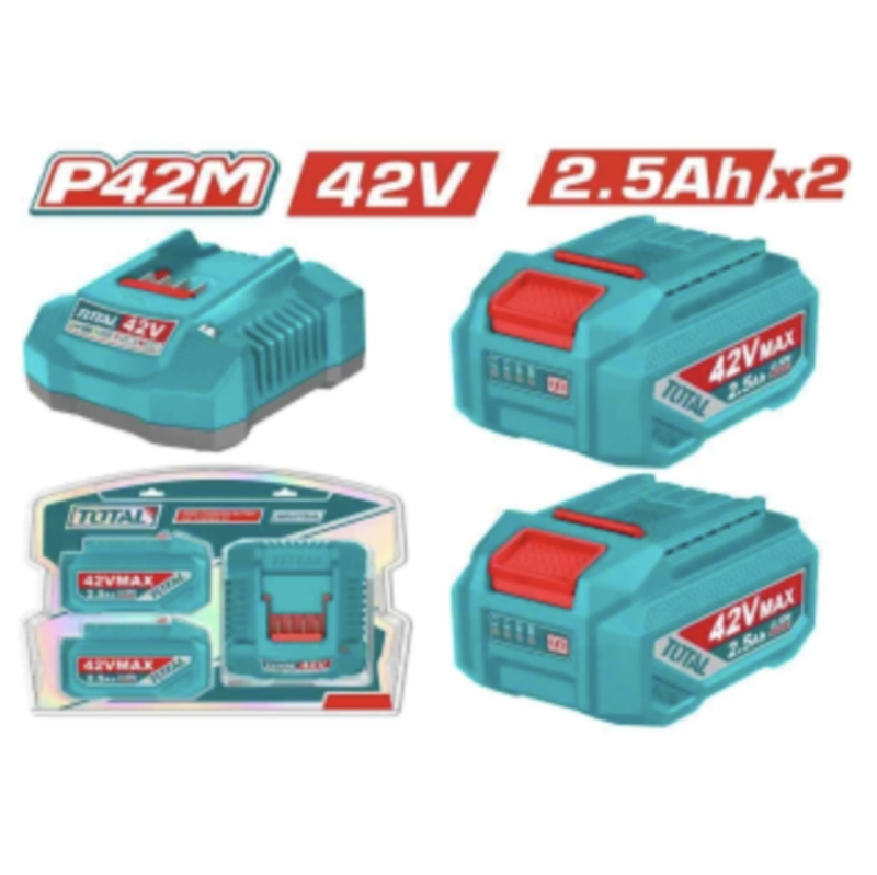 [HỆ PIN 42V MAX] PIN và SẠC 42V MAX TOTAL các loại, dùng cho hệ máy 42V MAX TOTAL