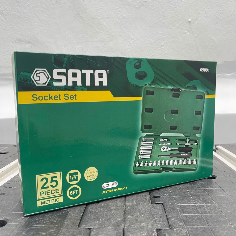 Bộ tuýp 25 chi tiết 1/4'' SATA 09001  STA9-090-057