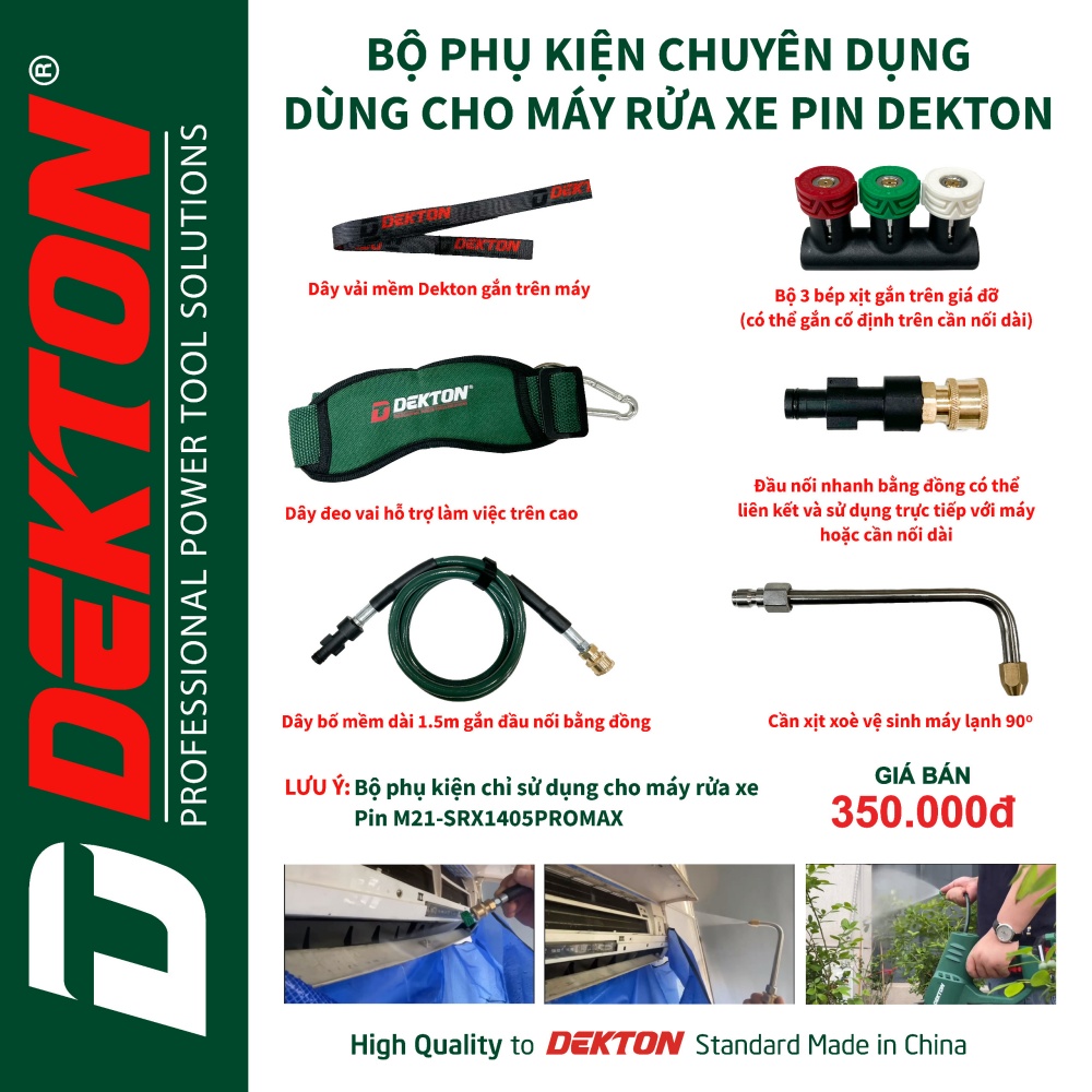 Bộ phụ kiện Béc xịt điều hòa DEKTON M21-SRX1405PROMAX / M21-SRX775CP PTTX2897