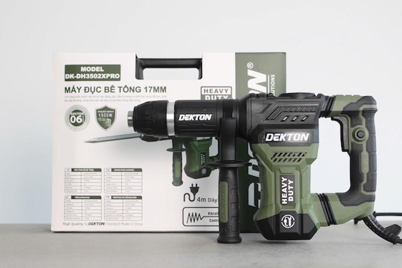 Máy đục 17mm có chống rung Dekton 1500W DK-DH3502PRO