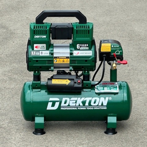 MÁY NÉN KHÍ KHÔNG DẦU 8L DEKTON DK-AC2908XPRO – BẢO HÀNH BÌNH NÉN 3 NĂM