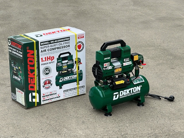 MÁY NÉN KHÍ KHÔNG DẦU 8L DEKTON DK-AC2908XPRO – BẢO HÀNH BÌNH NÉN 3 NĂM