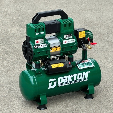 MÁY NÉN KHÍ KHÔNG DẦU 8L DEKTON DK-AC2908XPRO – BẢO HÀNH BÌNH NÉN 3 NĂM