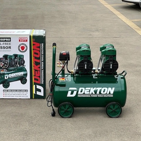 MÁY NÉN KHÍ KHÔNG DẦU 50L DEKTON  DK-AC3950PRO – BẢO HÀNH BÌNH NÉN 3 NĂM