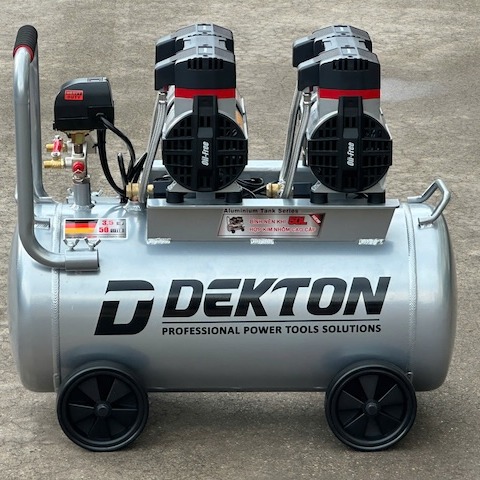 MÁY NÉN KHÍ KHÔNG DẦU 50L DEKTON DK-AC3950PROMAX - BÌNH HỢP KIM NHÔM CAO CẤP, BẢO HÀNH BÌNH NÉN 5 NĂM