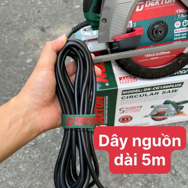 Máy cưa/cắt (gỗ) cầm tay dùng điện DEKTON DK-CG190PLUS (kèm lưỡi 185mm) có cắt nghiêng