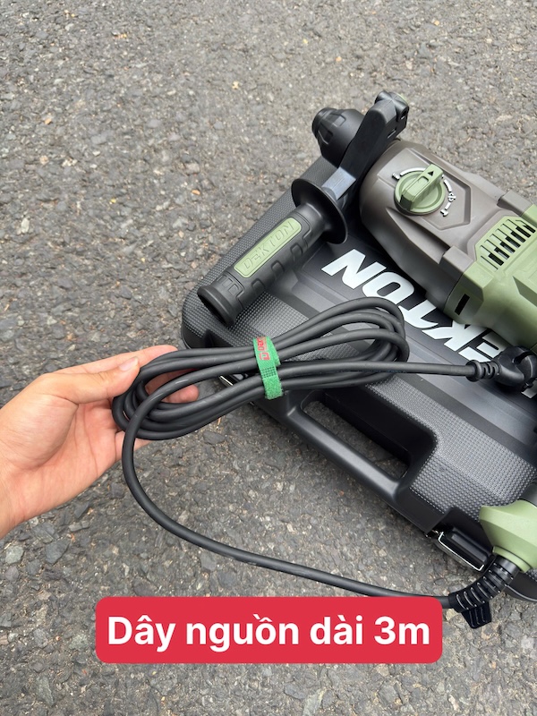 Máy Khoan Đục 3 Chức Năng Dekton DK-RH2603XPRO (1050W) – Phiên Bản Màu Olive Mới