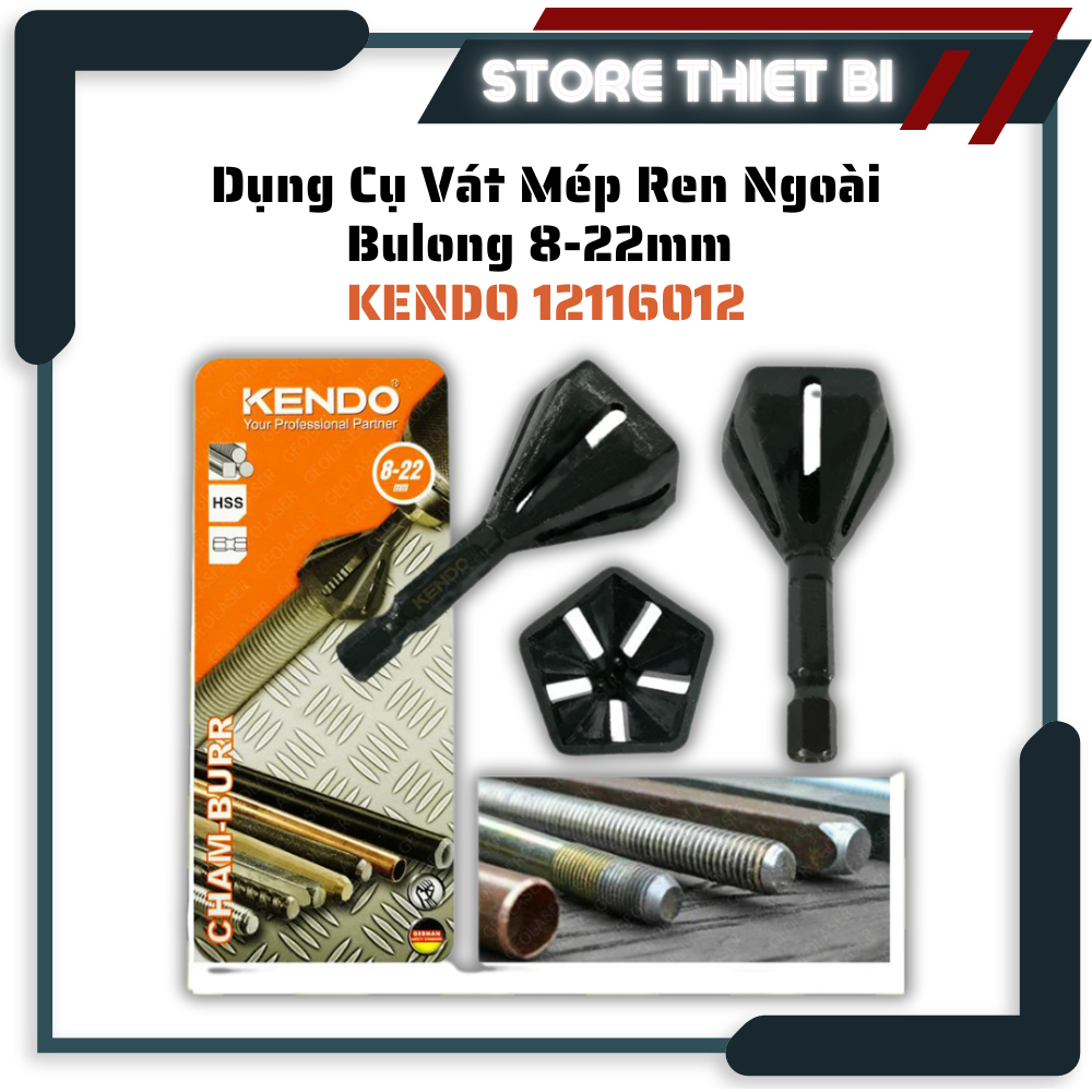 Dụng cụ vát mép ren ngoài bu lông 8-22mm Kendo - 12116012