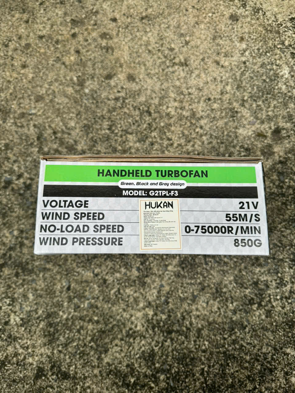 Thân máy thổi phản lực pin HUKAN G2TPL-F3
