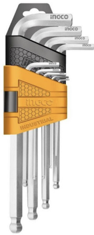 Bộ lục giác bi 9 chi tiết INGCO HHK12091