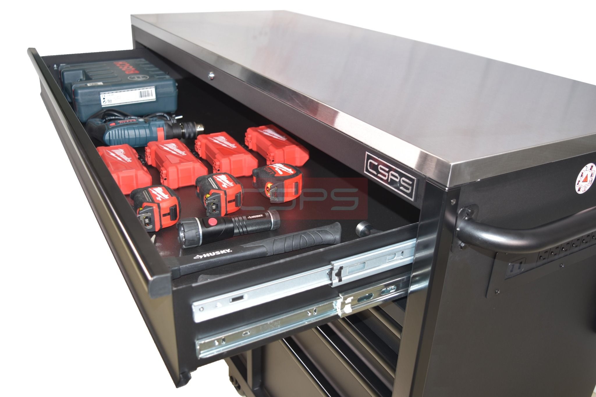 Tủ dụng cụ CSPS 155cm - 10 hộc kéo màu đen