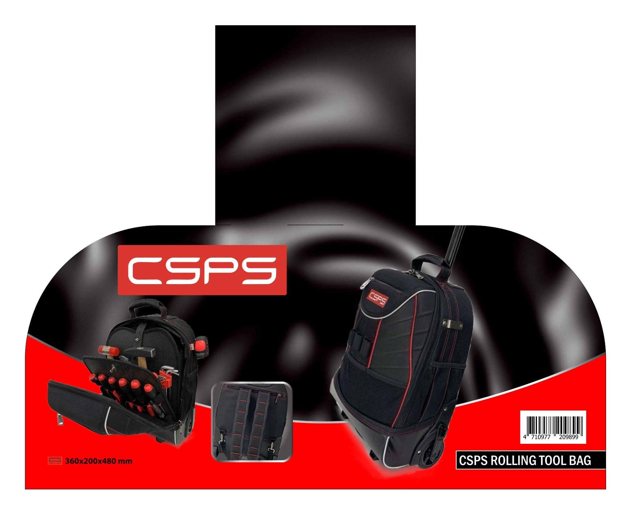 Balo dụng cụ có cần kéo CSPS 36cm VNRB036101