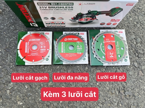 Máy Cắt Đa Năng Pin 21V DEKTON M21-CS05PRO (Kèm 3 Lưỡi)