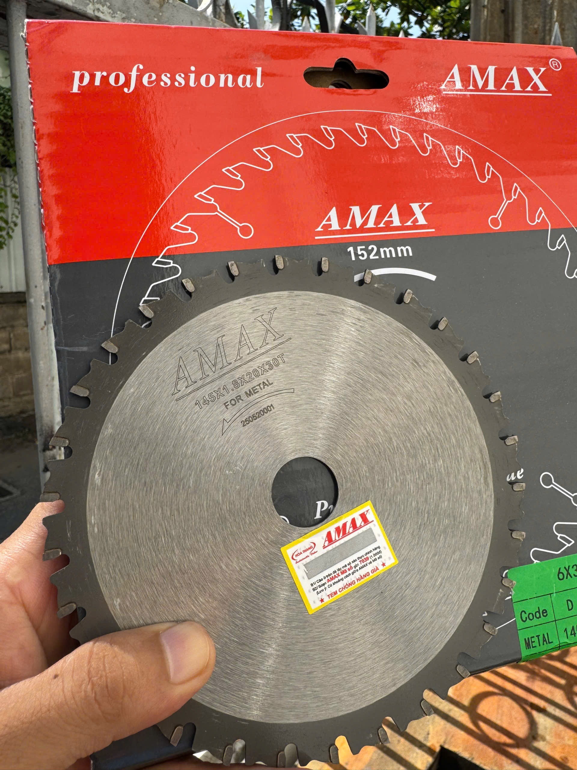 Lưỡi cắt hợp kim Amaxtools chuyên dụng cho kim loại (FOR METAL)