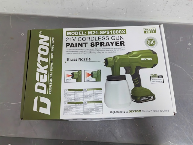 Máy Phun Sơn Dùng Pin Phổ Thông 21V Dekton M21-SPS1000