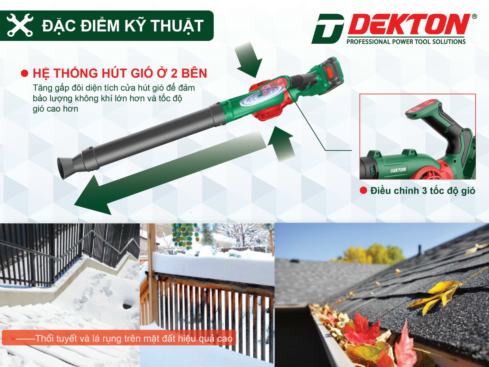 MÁY THỔI BỤI, THỔI LÁ DÙNG PIN 21V DEKTON M21-TB03 - MẪU MỚI NHẤT
