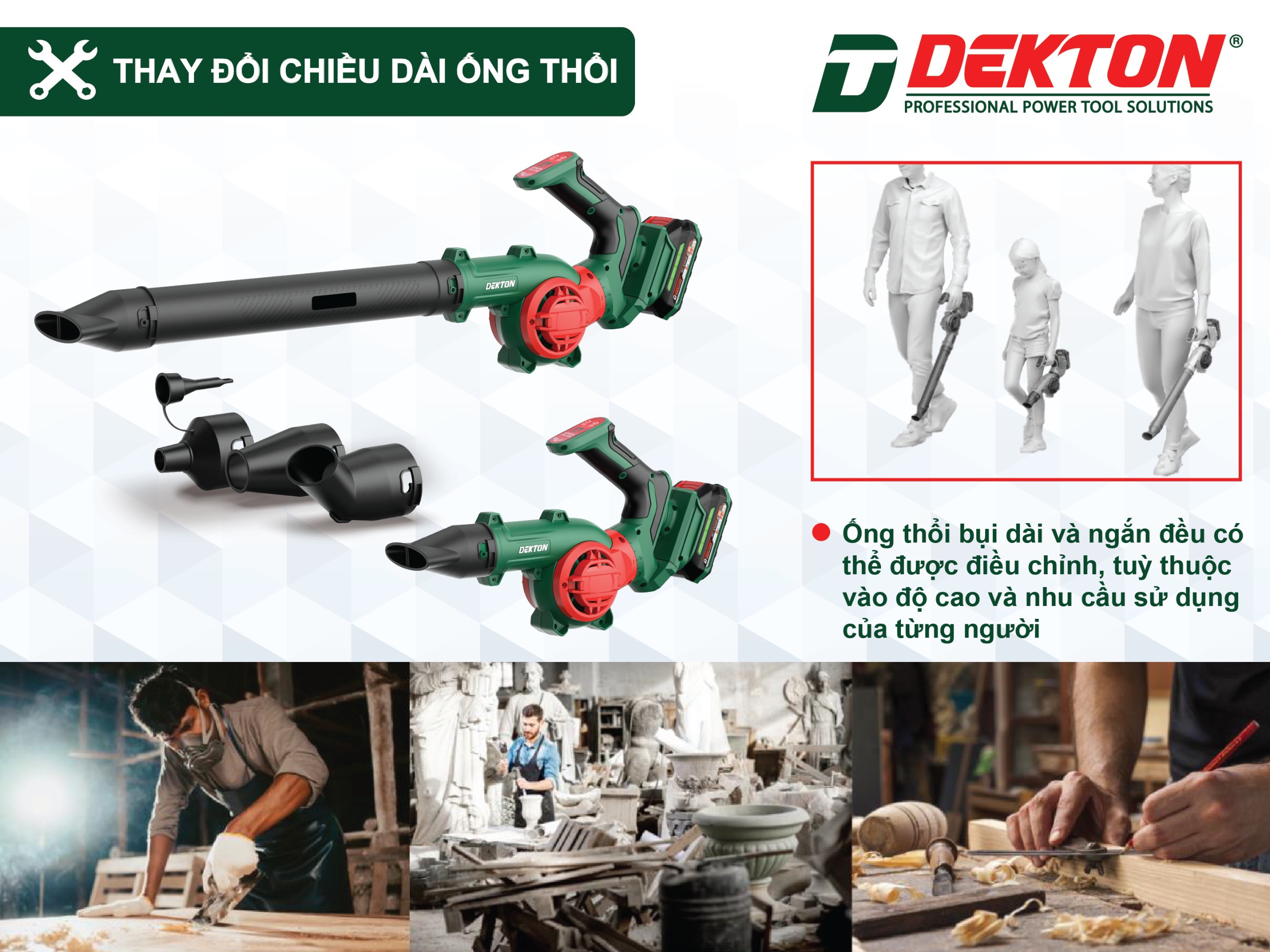 MÁY THỔI BỤI, THỔI LÁ DÙNG PIN 21V DEKTON M21-TB03 - MẪU MỚI NHẤT