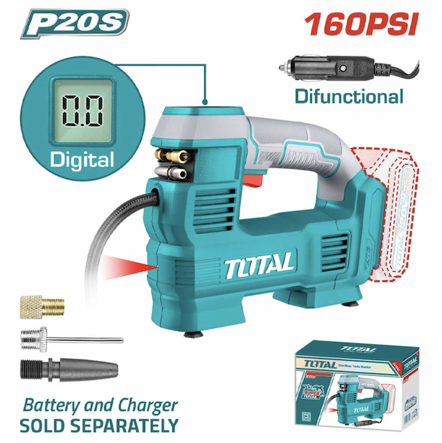 Máy nén khí tự động dùng pin 20V (ko kèm pin và sạc) TOTAL TACLI2012