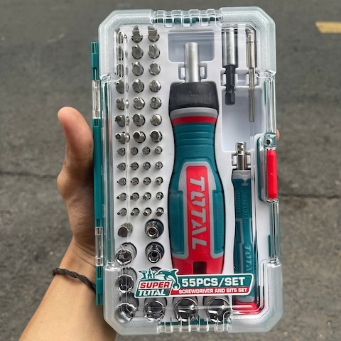 Bộ tua vít 55 chi tiết đa năng (Tự động) TOTAL TACSD30556