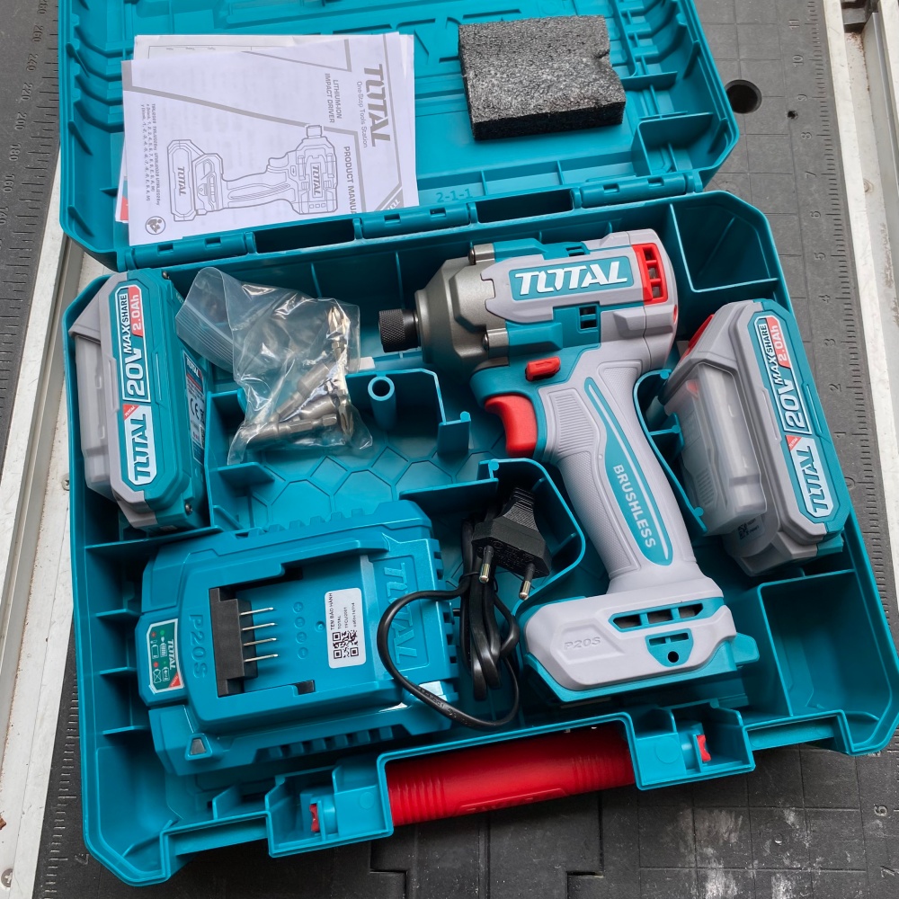 Combo Máy Siết Vít 285N Dùng Pin 20V Total TIRLI2028