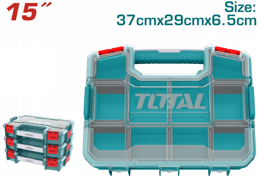 Hộp Nhựa Đựng Linh Kiện 15" Total TPBX1151 – Có Thể Xếp Chồng