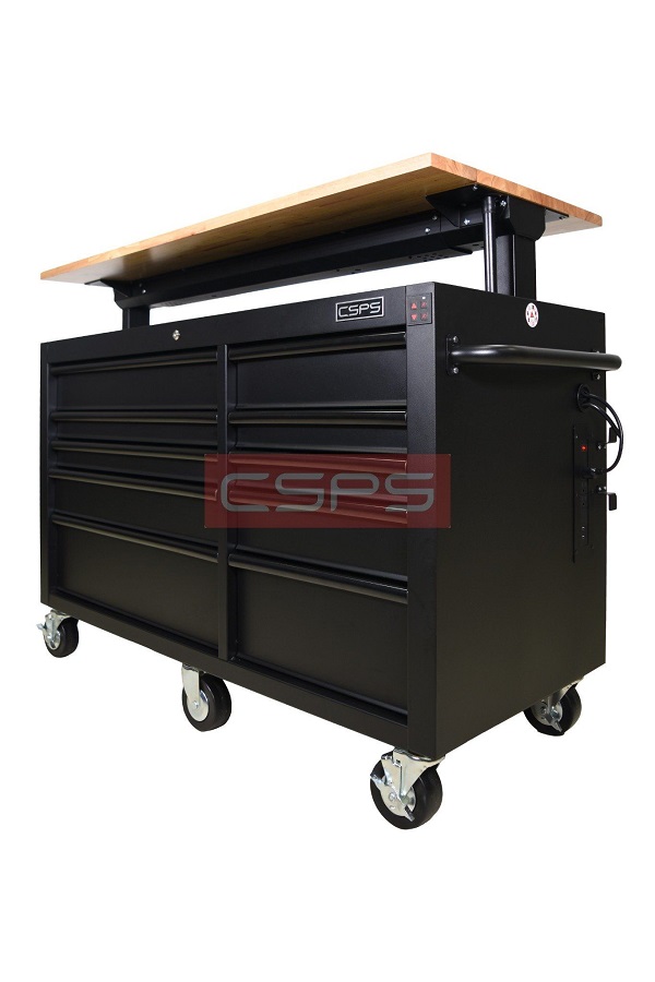 Tủ dụng cụ CSPS 142cm - 10 hộc kéo màu đỏ/đen