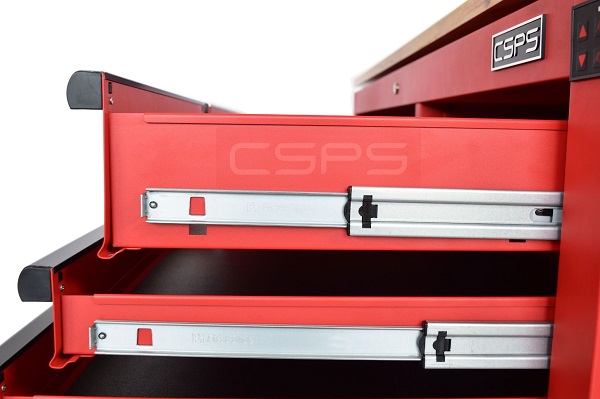 Tủ dụng cụ CSPS 142cm - 10 hộc kéo màu đỏ/đen