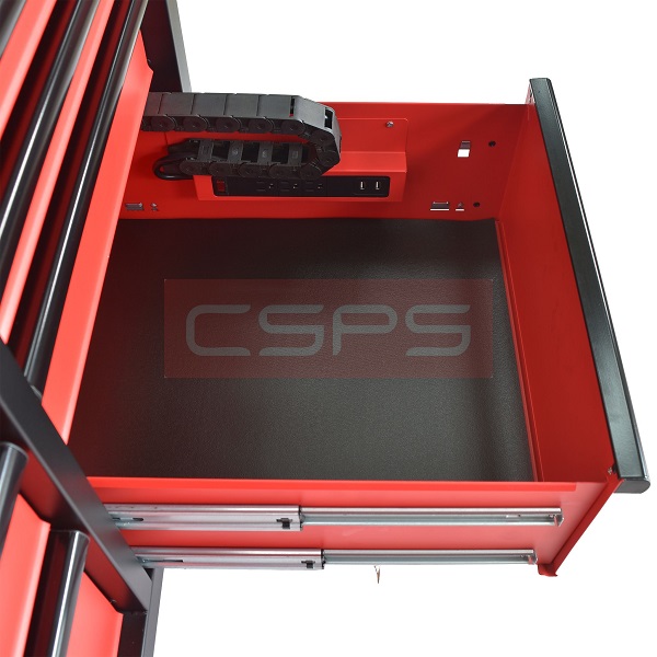 Tủ dụng cụ CSPS 142cm - 10 hộc kéo màu đỏ/đen