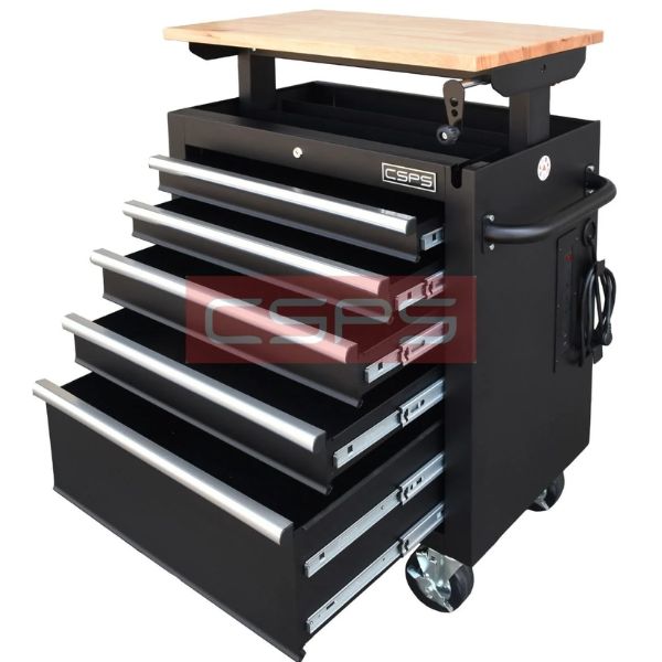 Tủ dụng cụ CSPS 76cm - 05 hộc kéo có vách lưới VNLC07605BB2M
