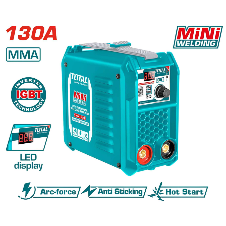 Máy hàn MMA Inverter 130A/73V TOTAL TW213018