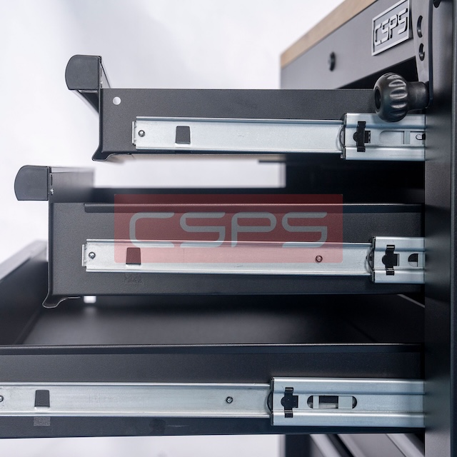 Tủ dụng cụ CSPS 76cm - 05 hộc kéo có vách lưới VNLC07605BB2M