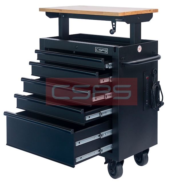 Tủ dụng cụ CSPS 76cm - 05 hộc kéo có vách lưới VNLC07605BB2M