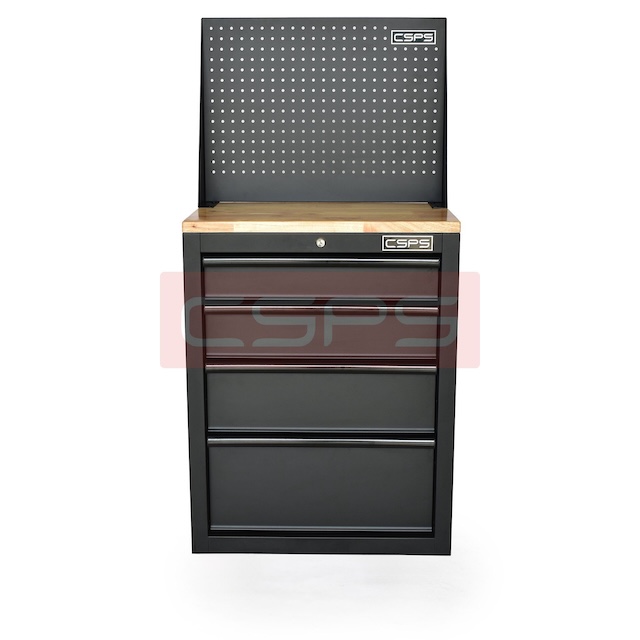 Tủ dụng cụ CSPS 61cm - 04 hộc kéo màu đen/đỏ