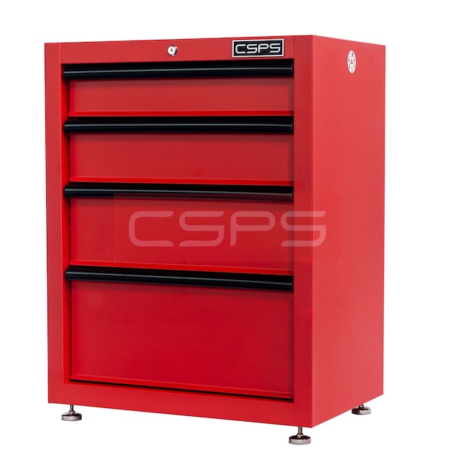Tủ dụng cụ CSPS 61cm - 04 hộc kéo màu đen/đỏ