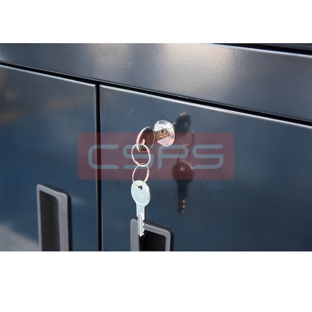 Tủ dụng cụ CSPS 104cm - 06 hộc kéo màu đen có bánh xe VNTC10406B11S