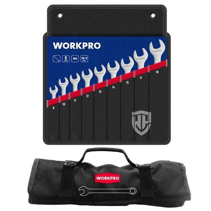 Bộ Cờ Lê Vòng Miệng Workpro WP202502 9 Chi Tiết | Thép Chrome-Vanadium Chuyên Nghiệp