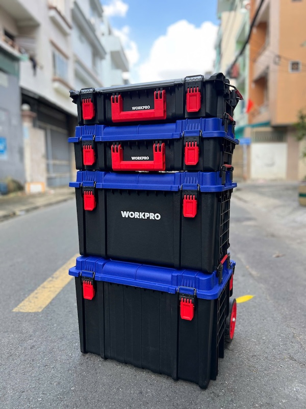 HỘP ĐỰNG DỤNG CỤ BẰNG NHỰA, CÓ THỂ KẾT NỐI XẾP CHỒNG LÊN NHAU WORKPRO