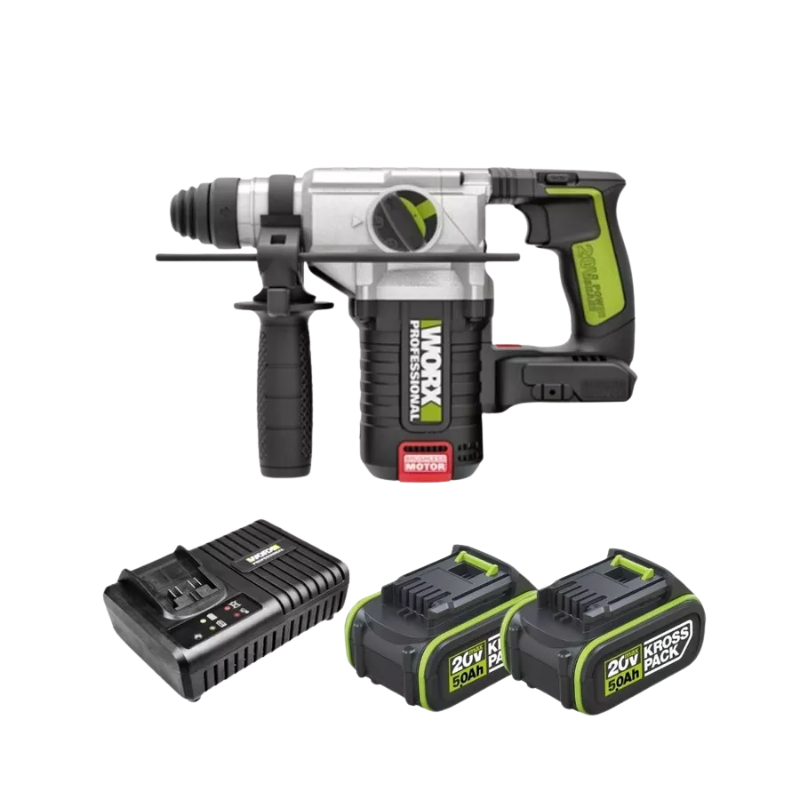 MÁY KHOAN ĐỤC BÊ TÔNG LỰC 2.2J DÙNG PIN 20V WORX WU388.9