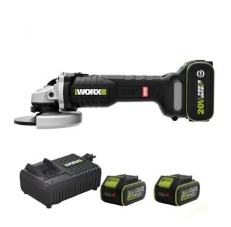 MÁY MÀI GÓC 125MM CỐT M14 DÙNG PIN 20V WORX WU809.9 - CÓ CHỈNH TỐC