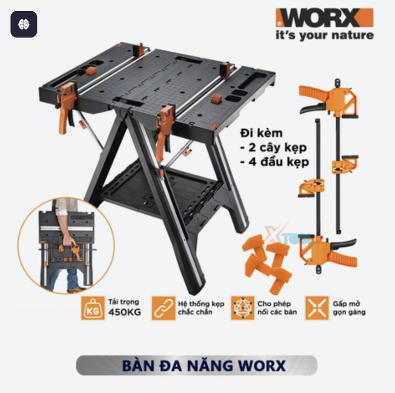 Bàn thao tác làm việc WorX WX051