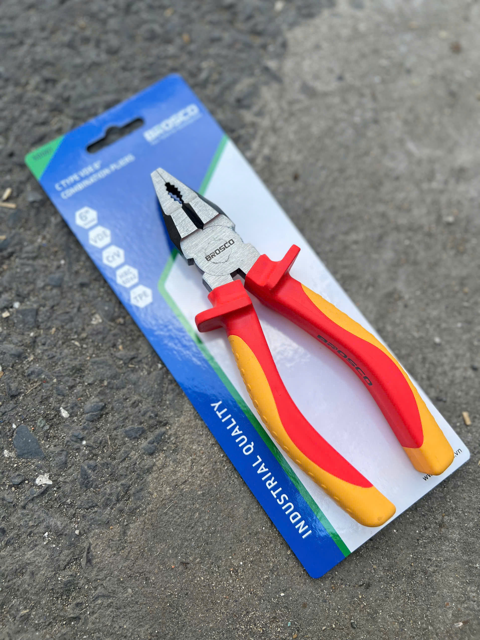 Bộ Dụng Cụ Cách Điện 1000V BROSCO Tiêu Chuẩn VDE (7 Món) - Combo An Toàn Cho Thợ Điện